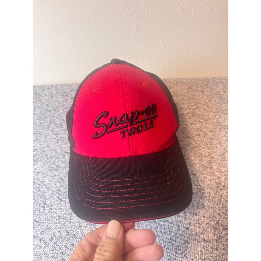 Snap-on Tools Baseball Cap Mens OSFM Red Black Embroidered Snapback Hat